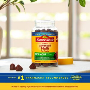 Nature Made Advanced Multivitamin Gummies with Magnesium Citrate, Calcium & 8 B Vitamins, 90 CT