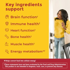 Nature Made Advanced Multivitamin Gummies with Magnesium Citrate, Calcium & 8 B Vitamins, 90 CT