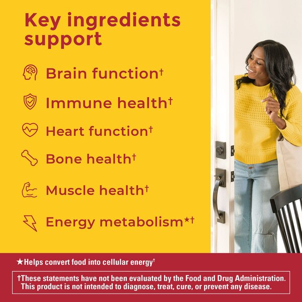 Nature Made Advanced Multivitamin Gummies with Magnesium Citrate, Calcium & 8 B Vitamins, 90 CT