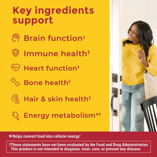 Nature Made Advanced Multivitamin Gummies For Her with Magnesium Citrate, Calcium & B Vitamins, 90 CT
