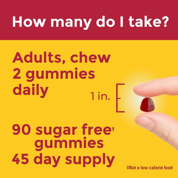 Nature Made Zero Sugar Multivitamin Gummies, Sugar Free Gummies, 90 CT