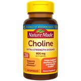 Nature Made Extra Strength Dosage Choline Supplement Capsules 800 Mg, Brain Support, 60 CT, thumbnail image 1 of 9