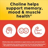 Nature Made Extra Strength Dosage Choline Supplement Capsules 800 Mg, Brain Support, 60 CT, thumbnail image 3 of 9