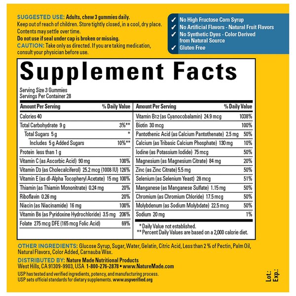 Nature Made Advanced Multi 50+ For Him, 84 CT