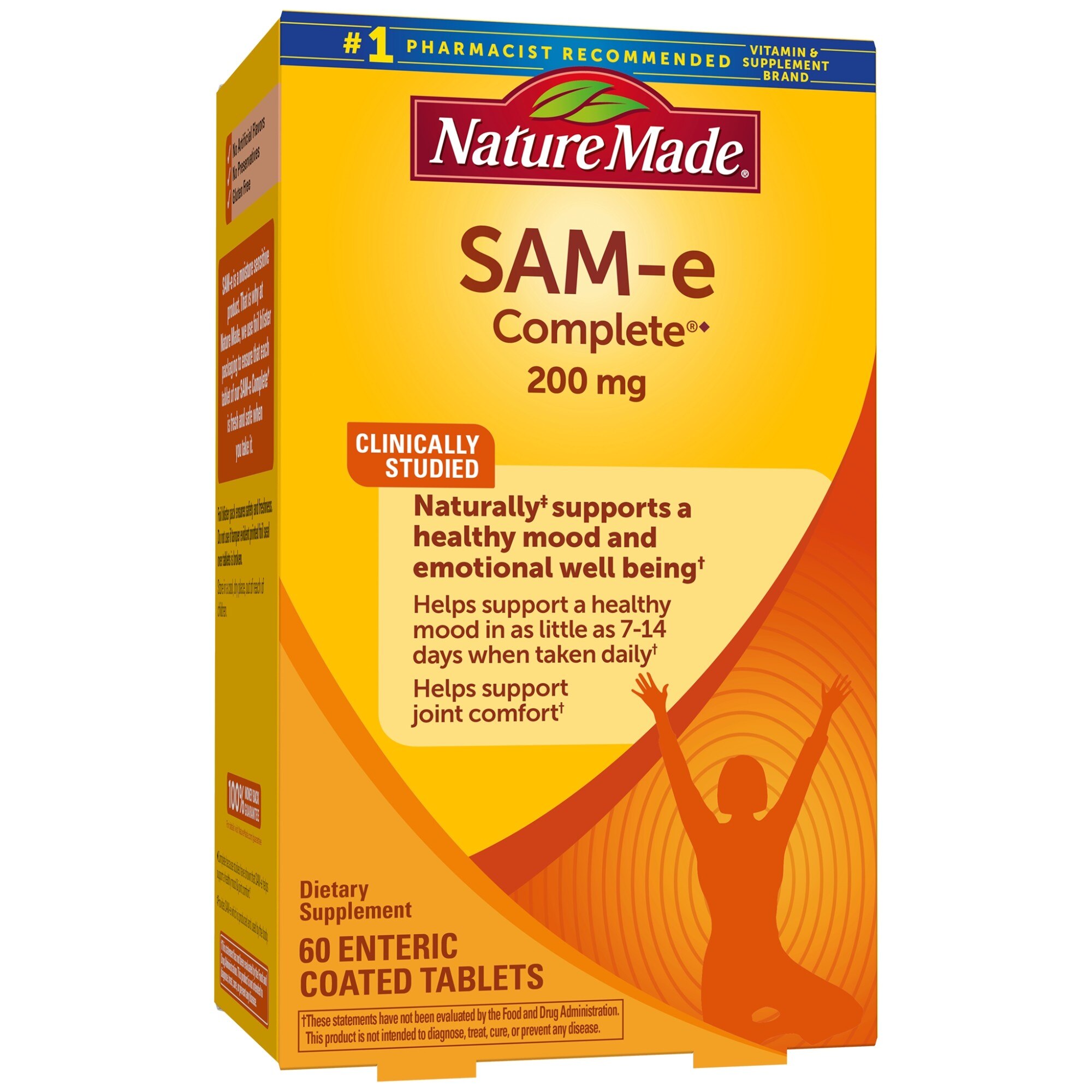 Nature Made SAM-e Complete** - Tabletas, 200 mg. Tabletas, tamaño económico