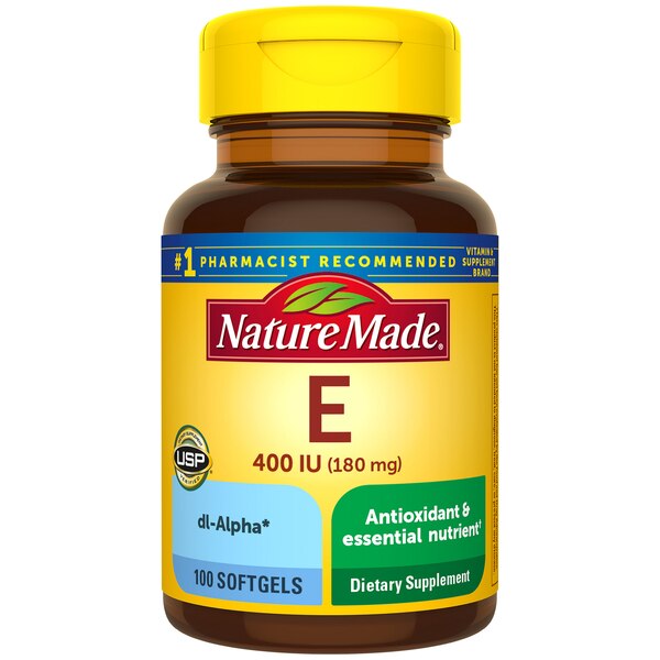 Nature Made - Vitamina E en cápsulas blandas, 180 mg (400 IU) dl-Alpha, 100 u.