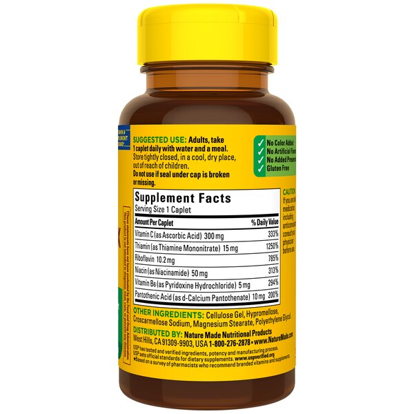 Nature Made B Complex w/C Tablets, 100CT