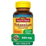 Nature Made Potassium Gluconate 550 mg Tablets, 100 CT, thumbnail image