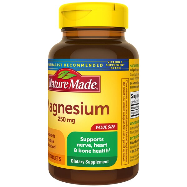 Nature Made Magnesium Oxide Tablets, 250 mg, 200 CT
