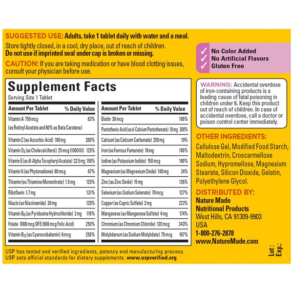 Nature Made Multivitamin For Her Tablets, 90 CT