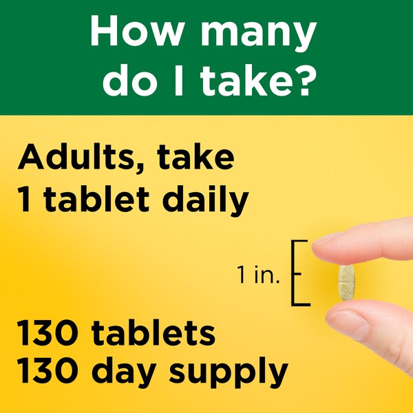 Nature Made Multivitamin Tablets with Iron, 130 CT