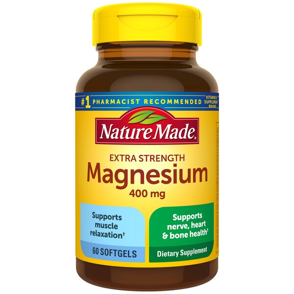 Nature Made Extra Strength Magnesium Oxide 400 mg Softgels, 60 CT