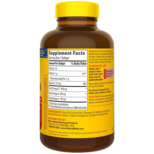 Nature Made Triple Omega 3-6-9 Softgels, 150 CT