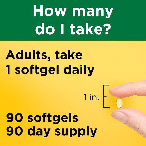 Nature Made Ultra Strength Vitamin D3 Liquid Softgels 5000 IU