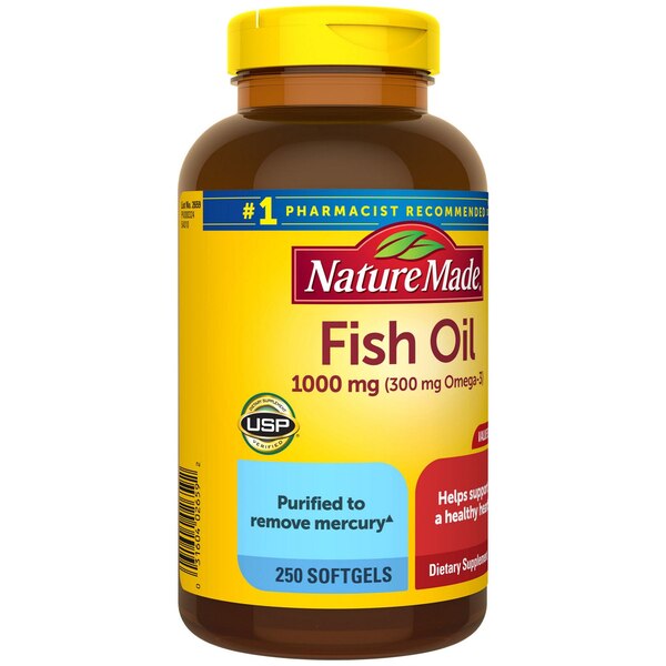 Nature Made Fish Oil with Omega-3 Liquid Softgels 1000 mg