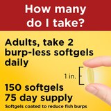 Nature Made Burp-Less, Omega-3 Fish Oil Softgels, 1000mg, 150 CT, thumbnail image