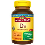 Nature Made Vitamin D3 2000 IU (50 mcg) Bone Health and Immune Support Tablets, 220 CT, thumbnail image 1 of 10