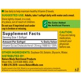 Nature Made Vitamin D3 1000 IU (25 mcg), Bone Health and Immune Support Softgels, 180 CT, thumbnail image