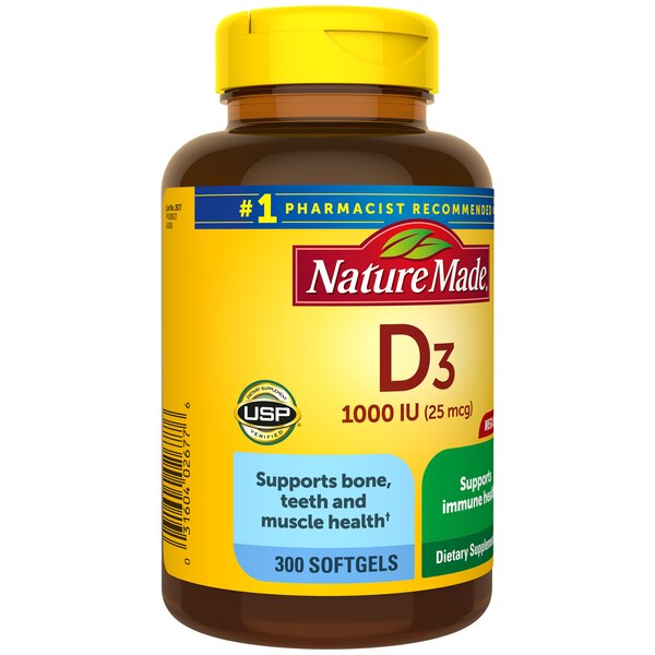 Nature Made Vitamin D Liquid Softgels 1,000 IU