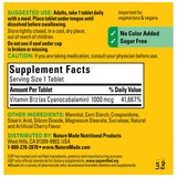 Nature Made Vitamin B12 Sublingual 1000 mcg Sugar Free Fast Dissolve Tablets, 50 CT, thumbnail image