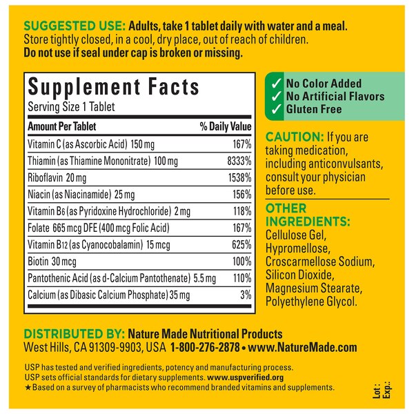 Nature Made Super B Complex Tablets