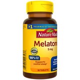 Nature Made Melatonin 5mg Extra Strength Tablets, 100% Drug Free Sleep Aid for Adults, 90 CT, thumbnail image