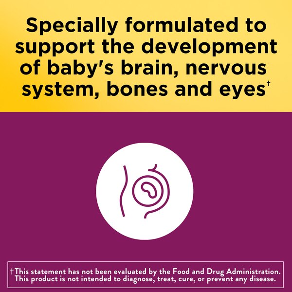 Nature Made Prenatal with Folic Acid + DHA, Prenatal Vitamin and Mineral Supplement Softgels, 90 CT