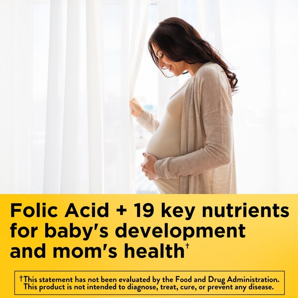 Nature Made Prenatal with Folic Acid + DHA, Prenatal Vitamin and Mineral Supplement Softgels, 60 CT