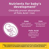 Nature Made Prenatal with Folic Acid + DHA, Prenatal Vitamin and Mineral Supplement Softgels, 60 CT, thumbnail image 4 of 13