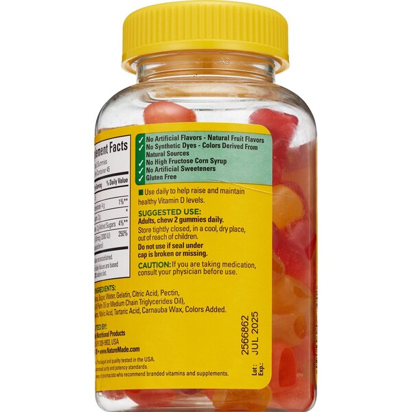 Nature Made D3 Adult Gummies Vitamins