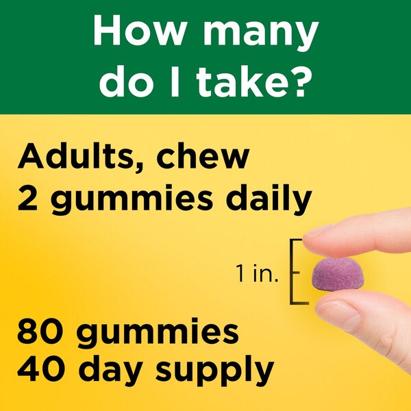 Nature Made Calcium 500 mg with Vitamin D3 Gummies, 80 CT