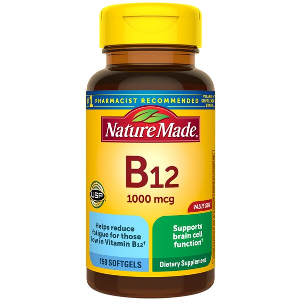 Nature Made Vitamin B12 1000 mcg, B12 Vitamin Softgels for Energy Metabolism Support, 150 CT