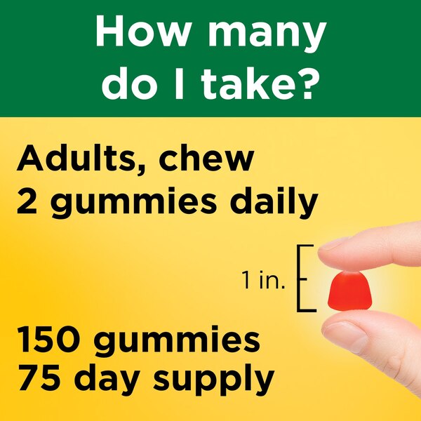 Nature Made Vitamin D3 2000 IU (50 mcg), for Bone Health and Immune Support Vitamin Gummies, 150 CT