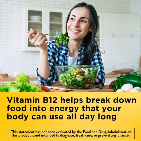 Nature Made Energy Vitamin B12 1000 mcg, Cherry & Mixed Berry Flavored Gummy Vitamins, 80 CT