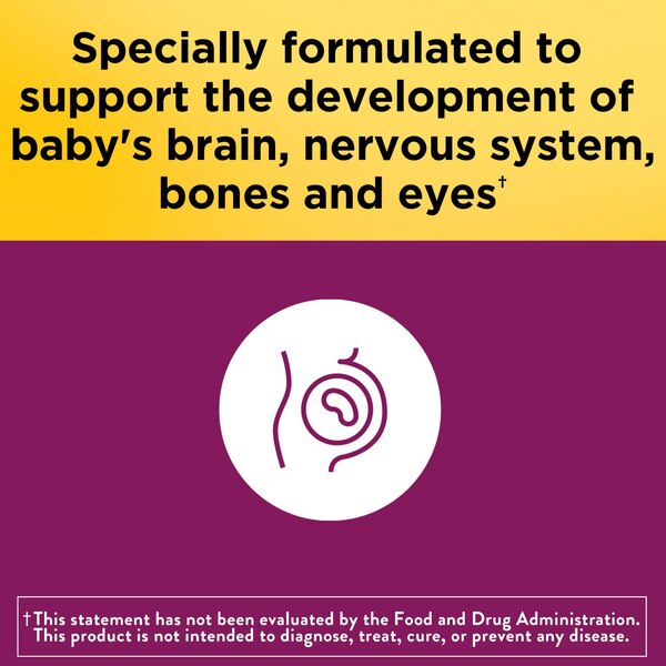 Nature Made Prenatal Gummies with DHA and Folic Acid, Prenatal Vitamin and Mineral Supplement, 60 CT