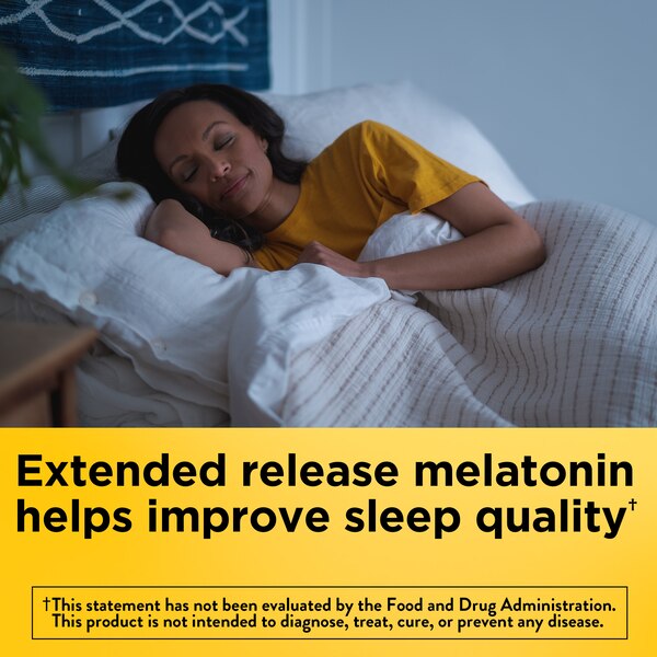 Nature Made Melatonin 4mg Extended Release Tablets, 100% Drug Free Sleep Aid for Adults, 90 CT