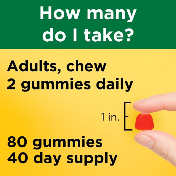 Nature Made Extra Strength Vitamin D3 5000 IU (125 mcg) per serving Gummies, 80 CT