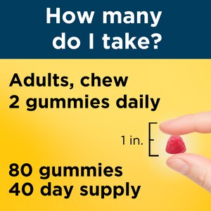 Nature Made Multivitamin for Him + Omega-3 Adult Gummies, 80 CT
