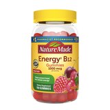 Nature Made Energy Vitamin B12 1000 mcg, Cherry & Mixed Berry Flavored Gummy Vitamins, 150 CT, thumbnail image