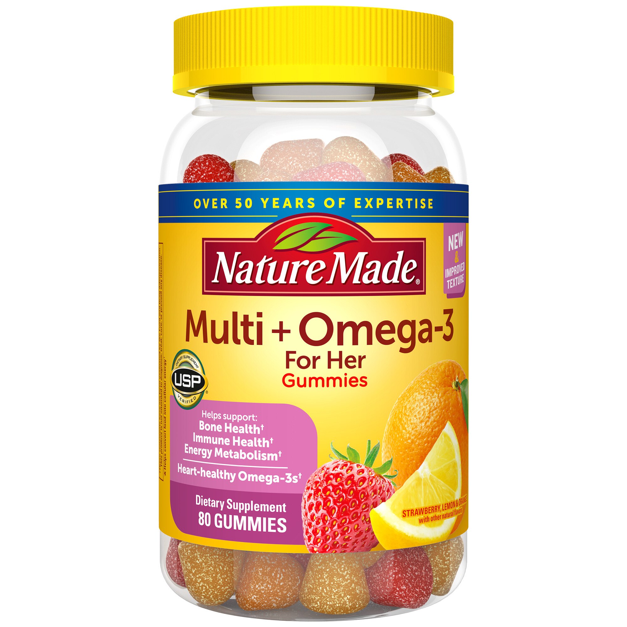 Nature Made Multi For Her Plus Omega-3s Adult Gummies