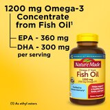 Nature Made Omega 3 Fish Oil 1200 mg Softgels, One Per Day, 100 CT, thumbnail image 3 of 10