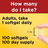 Nature Made Omega 3 Fish Oil 1200 mg Softgels, One Per Day, 100 CT, thumbnail image
