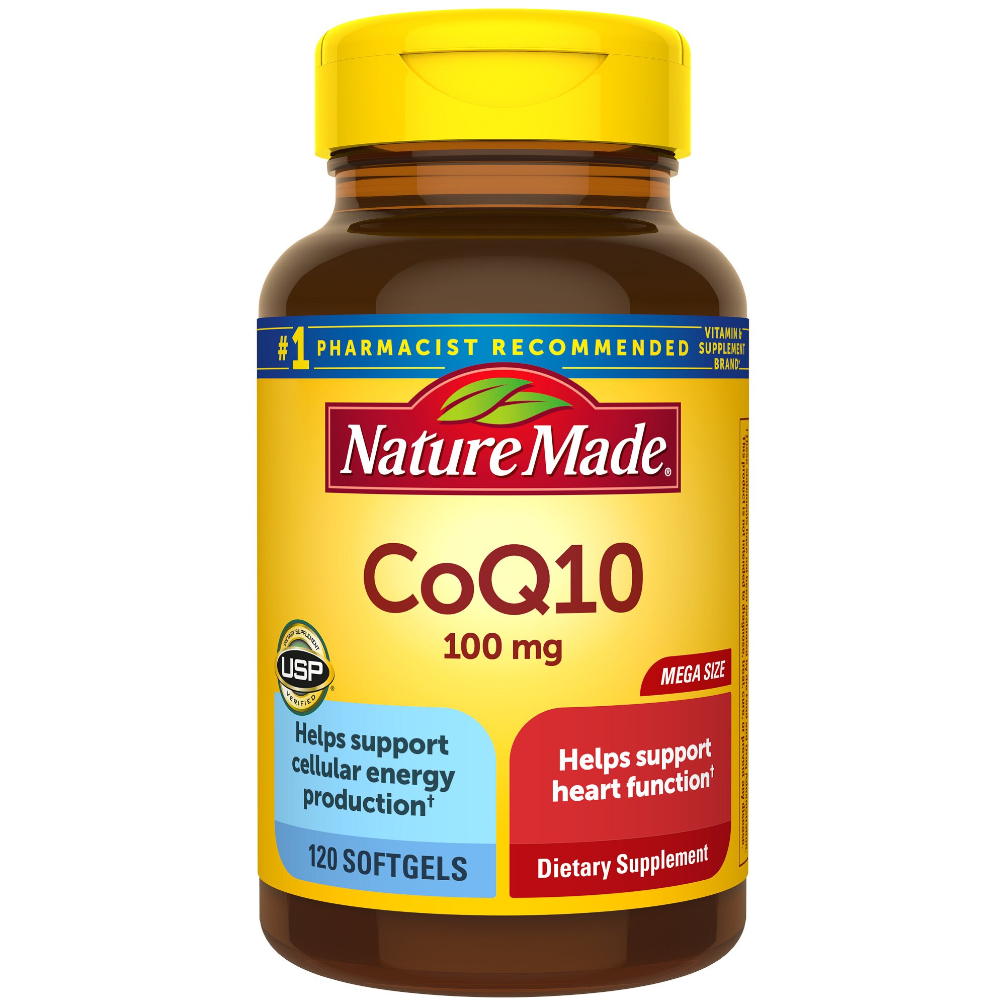 Nature Made CoQ10 100 mg Heart Health Support Softgels, 120 CT
