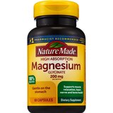 Nature Made High Absorption Magnesium Glycinate 200 mg per serving, Magnesium Supplement Capsules, 60 CT, thumbnail image 1 of 7