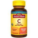 Nature Made Vitamin C 500 mg with Rose Hips Caplets, 130 CT, thumbnail image 1 of 10
