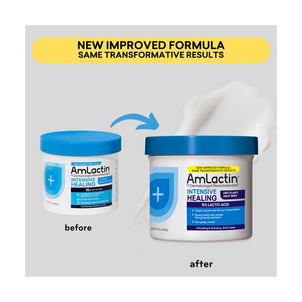 AmLactin Alpha-Hydroxy Therapy Intensive Healing Body Cream, 12.5 OZ