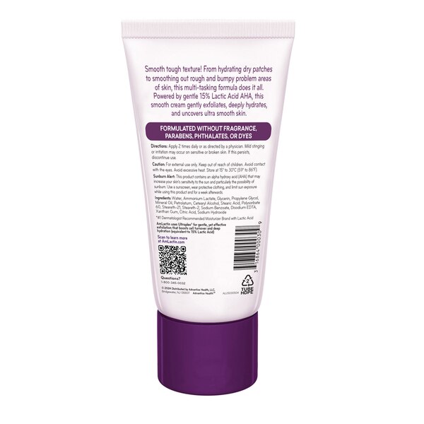AmLactin Alpha-Hydroxy Therapy Ultra Smoothing Intensely Hydrating Cream