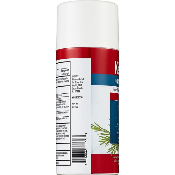Kerasal 5-In-1 Athlete's Foot Invisible Powder Spray, 2 OZ