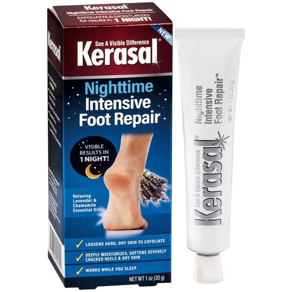 Kerasal Nighttime Intensive Foot Repair Ointment, 1 OZ