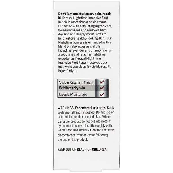 Kerasal Nighttime Intensive Foot Repair Ointment, 1 OZ